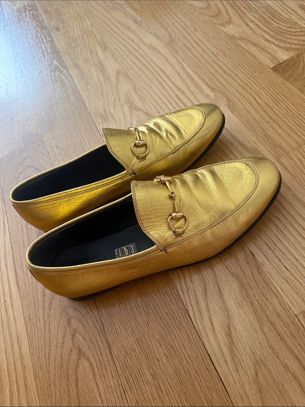 Gucci Princetown Loafer Gold Size 38 - Picture 4 of 4